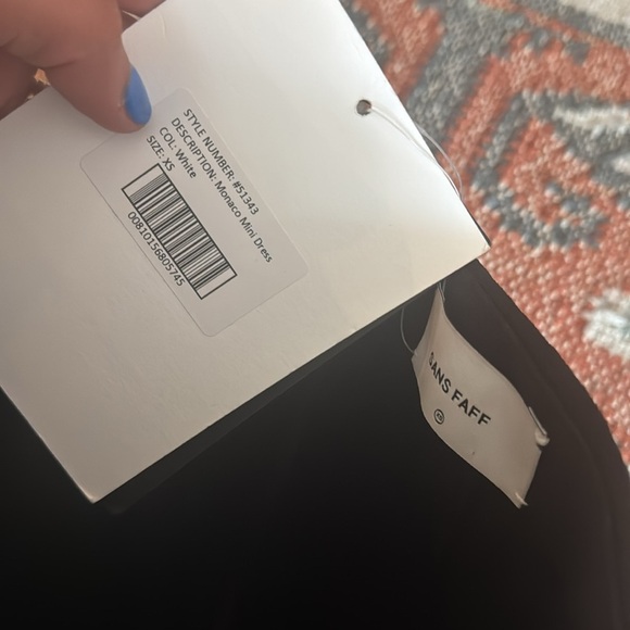 NWT SANS FAFF Monaco Mini Dress in White size XS - Picture 6 of 8